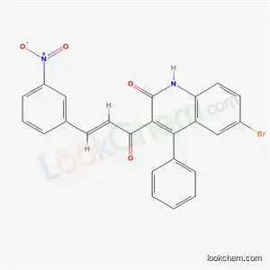 6-bromo-3-[(E)-3-(3-nitrophenyl)prop-2-enoyl]-4-phenyl-1H-quinolin-2-one