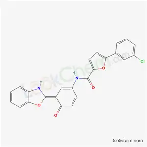 N-[(3Z)-3-(1,3-benzoxazol-2(3H)-ylidene)-4-oxocyclohexa-1,5-dien-1-yl]-5-(3-chlorophenyl)furan-2-carboxamide