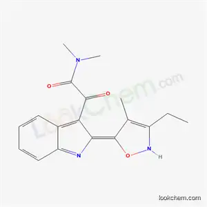 Molecular Structure of 6051-51-0 (2-[(2Z)-2-(3-ethyl-4-methylisoxazol-5(2H)-ylidene)-2H-indol-3-yl]-N,N-dimethyl-2-oxoacetamide)