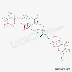 Molecular Structure of 184104-62-9 ((1alpha,3beta,5xi,7beta,8xi,9beta,17xi,24S)-25-(hexopyranosyloxy)-1,7,24-trihydroxy-9,19-cyclolanostan-3-yl 6-deoxyhexopyranoside)