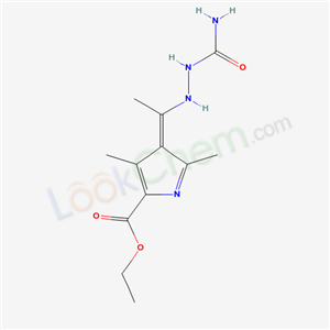 ethyl (4Z)-4-[1-(2-carbamoylhydrazinyl)ethylidene]-3,5-dimethyl-pyrrole-2-carboxylate cas  5430-85-3