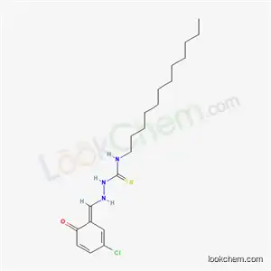 Molecular Structure of 6340-21-2 (2-[(E)-(3-chloro-6-oxocyclohexa-2,4-dien-1-ylidene)methyl]-N-dodecylhydrazinecarbothioamide)