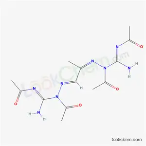 Molecular Structure of 868-35-9 (N-[[(1E)-1-[acetyl-(N-acetylcarbamimidoyl)hydrazinylidene]propan-2-ylidene]amino]-N-(N-acetylcarbamimidoyl)acetamide)