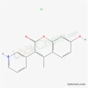 7-Hydroxy-4-methyl-3-(3-pyridyl)coumarin hydrochloride