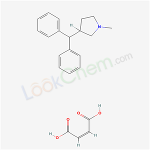 3-benzhydryl-1-methyl-pyrrolidine; but-2-enedioic acid cas  60504-63-4
