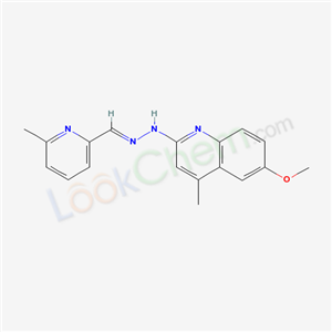 6-methoxy-4-methyl-N-[(6-methylpyridin-2-yl)methylideneamino]quinolin-2-amine cas  71508-86-6