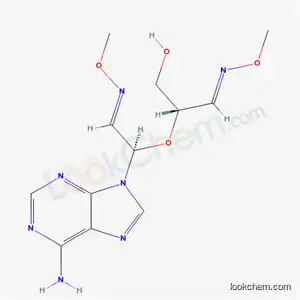 Molecular Structure of 83905-18-4 ((2S,3E)-2-{[(1R,2E)-1-(6-amino-9H-purin-9-yl)-2-(methoxyimino)ethyl]oxy}-3-(methoxyimino)propan-1-ol)