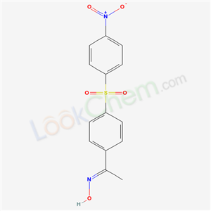 (1Z)-1-{4-[(4-nitrophenyl)sulfonyl]phenyl}ethanone oxime