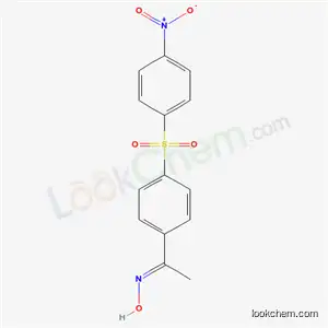 Molecular Structure of 7402-81-5 ((1Z)-1-{4-[(4-nitrophenyl)sulfonyl]phenyl}ethanone oxime)