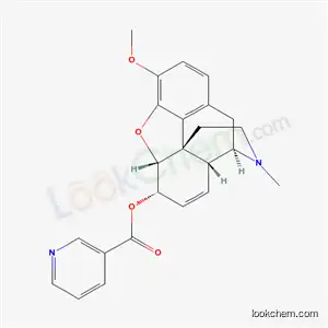 Molecular Structure of 58263-01-7 (Nicotinic acid, ester with codeine)