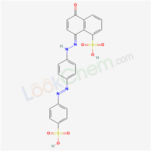 (8Z)-5-oxo-8-[[4-(4-sulfophenyl)diazenylphenyl]hydrazinylidene]naphthalene-1-sulfonic acid cas  6300-49-8