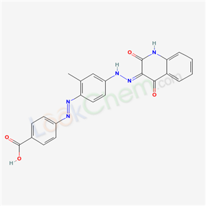 4-[4-[(2E)-2-(2,4-dioxo-1H-quinolin-3-ylidene)hydrazinyl]-2-methyl-phenyl]diazenylbenzoic acid cas  6956-91-8