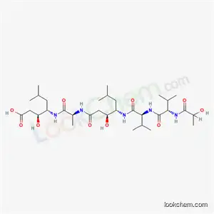 Molecular Structure of 82867-32-1 (lactoylpepstatin)