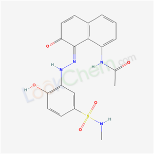 N-[(8Z)-8-[[2-hydroxy-5-(methylsulfamoyl)phenyl]hydrazinylidene]-7-oxo-naphthalen-1-yl]acetamide