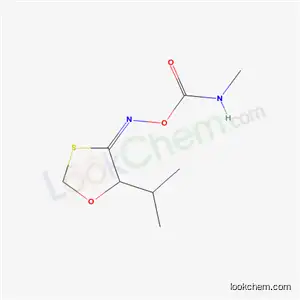 Molecular Structure of 54266-83-0 ((methylamino)({[(4Z)-5-(propan-2-yl)-1,3-oxathiolan-4-ylidene]amino}oxy)methanone)