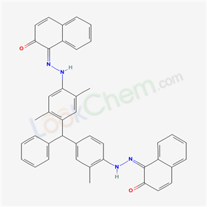 2-Naphthalenol, 1-((4-((4-((2-hydroxy-1-naphthalenyl)azo)-2,5-dimethylphenyl)phenylmethyl)-2-methylphenyl)azo)-