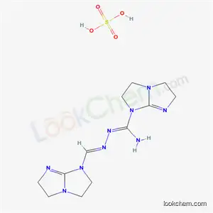 Molecular Structure of 68214-71-1 (2,3,5,6-tetrahydro-N-[imino(2,3,5,6-tetrahydro-1H-imidazo[1,2-a]imidazol-1-yl)methyl]-1H-imidazo[1,2-a]imidazole-1-carboxamidine monosulphate)