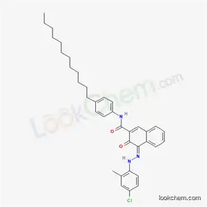 Molecular Structure of 68239-63-4 (4-[(4-chloro-2-methylphenyl)azo]-N-(4-dodecylphenyl)-3-hydroxynaphthalene-2-carboxamide)