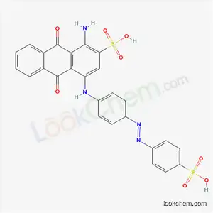 2-Anthracenesulfonic acid, 1-amino-9,10-dihydro-9,10-dioxo-4-[[4-[(4-sulfophenyl)azo]phenyl]amino]-