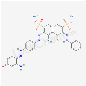 4-Amino-3-(4-((2-amino-4-hydroxyphenyl)azo)phenylazo)-5-hydroxy-6-(phenylazo)naphthalene-2,7-disulfonic acid, disodium salt