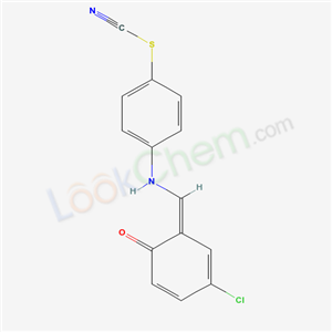 (6Z)-4-chloro-6-[[(4-thiocyanatophenyl)amino]methylidene]cyclohexa-2,4-dien-1-one