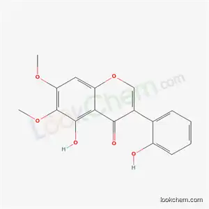 Molecular Structure of 132915-49-2 (5-hydroxy-3-(2-hydroxyphenyl)-6,7-dimethoxy-4H-chromen-4-one)