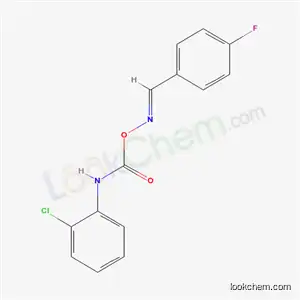 Molecular Structure of 5576-18-1 (benzaldehyde, 4-fluoro-, O-[[(2-chlorophenyl)amino]carbonyl]oxime)