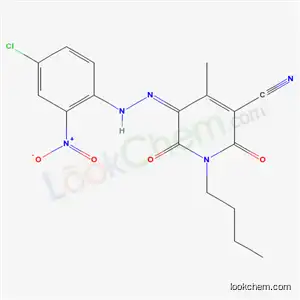 Molecular Structure of 87617-01-4 (1-butyl-5-[(4-chloro-2-nitrophenyl)azo]-1,2-dihydro-6-hydroxy-4-methyl-2-oxonicotinonitrile)