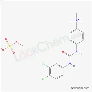 Molecular Structure of 93777-84-5 (4-[[[(3,4-dichlorophenyl)amino]carbonyl]amino]-N,N,N-trimethylanilinium methyl sulphate)