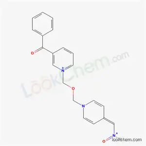 Molecular Structure of 83972-62-7 (1-[({4-[(oxoammonio)methylidene]pyridin-1(4H)-yl}methoxy)methyl]-3-(phenylcarbonyl)pyridinium)