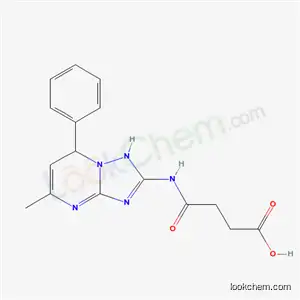 Molecular Structure of 171667-99-5 (3-[(4-methyl-2-phenyl-1,5,7,9-tetrazabicyclo[4.3.0]nona-3,5,7-trien-8- yl)carbamoyl]propanoic acid)