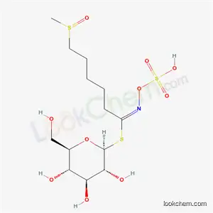 Molecular Structure of 499-37-6 (1-Thio-beta-D-glucopyranose 1-(6-(methylsulfinyl)-N-(sulfooxy)hexanimi date))