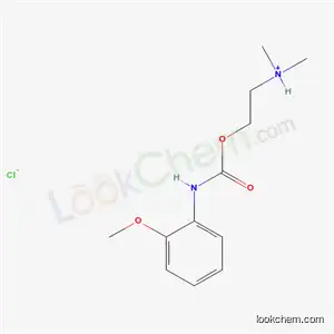 Molecular Structure of 68097-46-1 (2-{[(2-methoxyphenyl)carbamoyl]oxy}-N,N-dimethylethanaminium chloride)