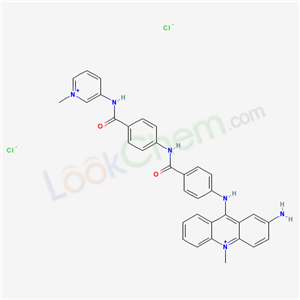 4-[(2-amino-10-methylacridin-10-ium-9-yl)amino]-N-[4-[(1-methylpyridin-1-ium-3-yl)carbamoyl]phenyl]benzamide dichloride