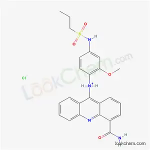 Molecular Structure of 69242-96-2 (4-carbamoyl-N-{2-methoxy-4-[(propylsulfonyl)amino]phenyl}acridin-9-aminium chloride)