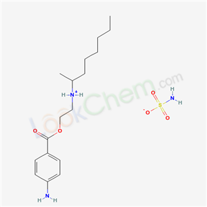 p-Aminobenzoic acid 2-(1-methylheptylamino)ethyl ester sulfamate cas  69781-31-3