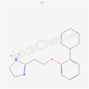 1-(2-CYCLOHEXYLPHENOXY)-1-(2-IMIDAZO-LINYL)ETHANE HYDROCHLORIDE