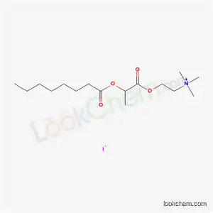 Molecular Structure of 73231-83-1 (N,N,N-trimethyl-2-{[2-(octanoyloxy)propanoyl]oxy}ethanaminium iodide)