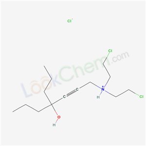 bis(2-chloroethyl)-(4-hydroxy-4-propylhept-2-ynyl)azanium chloride