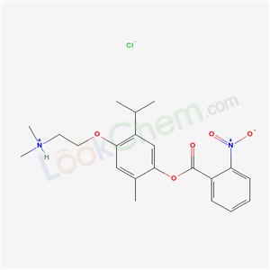 dimethyl-[2-[5-methyl-4-(2-nitrobenzoyl)oxy-2-propan-2-ylphenoxy]ethyl]azanium chloride