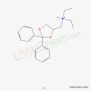 Molecular Structure of 73987-10-7 (N-[(2,2-diphenyl-1,3-dioxolan-4-yl)methyl]-N-ethylethanaminium chloride)