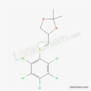 Molecular Structure of 73987-11-8 (2,2-dimethyl-4-{[(pentachlorophenyl)sulfanyl]methyl}-1,3-dioxolane)