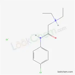 Molecular Structure of 74816-28-7 (2-[(4-chlorophenyl)amino]-N,N-diethyl-2-oxoethanaminium chloride)