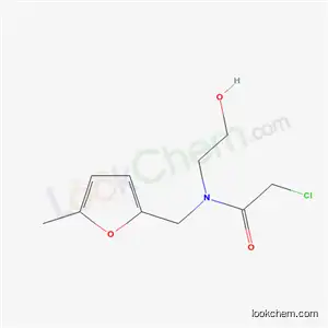 Molecular Structure of 75228-80-7 (2-chloro-N-(2-hydroxyethyl)-N-[(5-methylfuran-2-yl)methyl]acetamide)