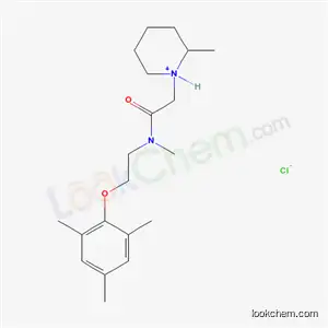 Molecular Structure of 77791-40-3 (2-methyl-1-(2-{methyl[2-(2,4,6-trimethylphenoxy)ethyl]amino}-2-oxoethyl)piperidinium chloride)