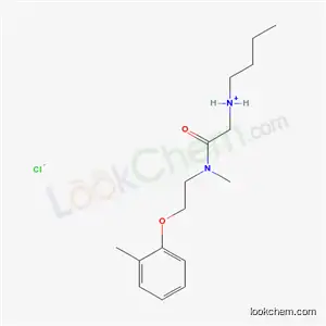 Molecular Structure of 77883-42-2 (N-(2-{methyl[2-(2-methylphenoxy)ethyl]amino}-2-oxoethyl)butan-1-aminium chloride)