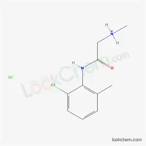Molecular Structure of 77966-62-2 (2-[(2-chloro-6-methylphenyl)amino]-N-methyl-2-oxoethanaminium chloride)