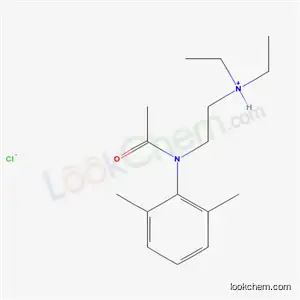Molecular Structure of 77966-80-4 (2-[acetyl(2,6-dimethylphenyl)amino]-N,N-diethylethanaminium chloride)