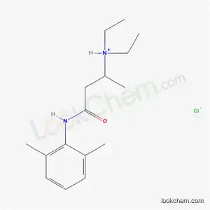 Molecular Structure of 77985-21-8 (4-[(2,6-dimethylphenyl)amino]-N,N-diethyl-4-oxobutan-2-aminium chloride)