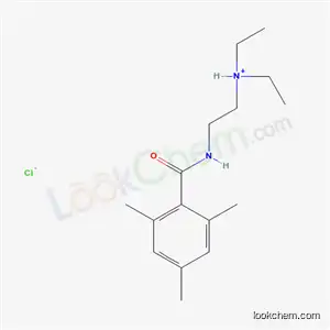 Molecular Structure of 78109-87-2 (N,N-diethyl-2-[(2,4,6-trimethylbenzoyl)amino]ethanaminium chloride)